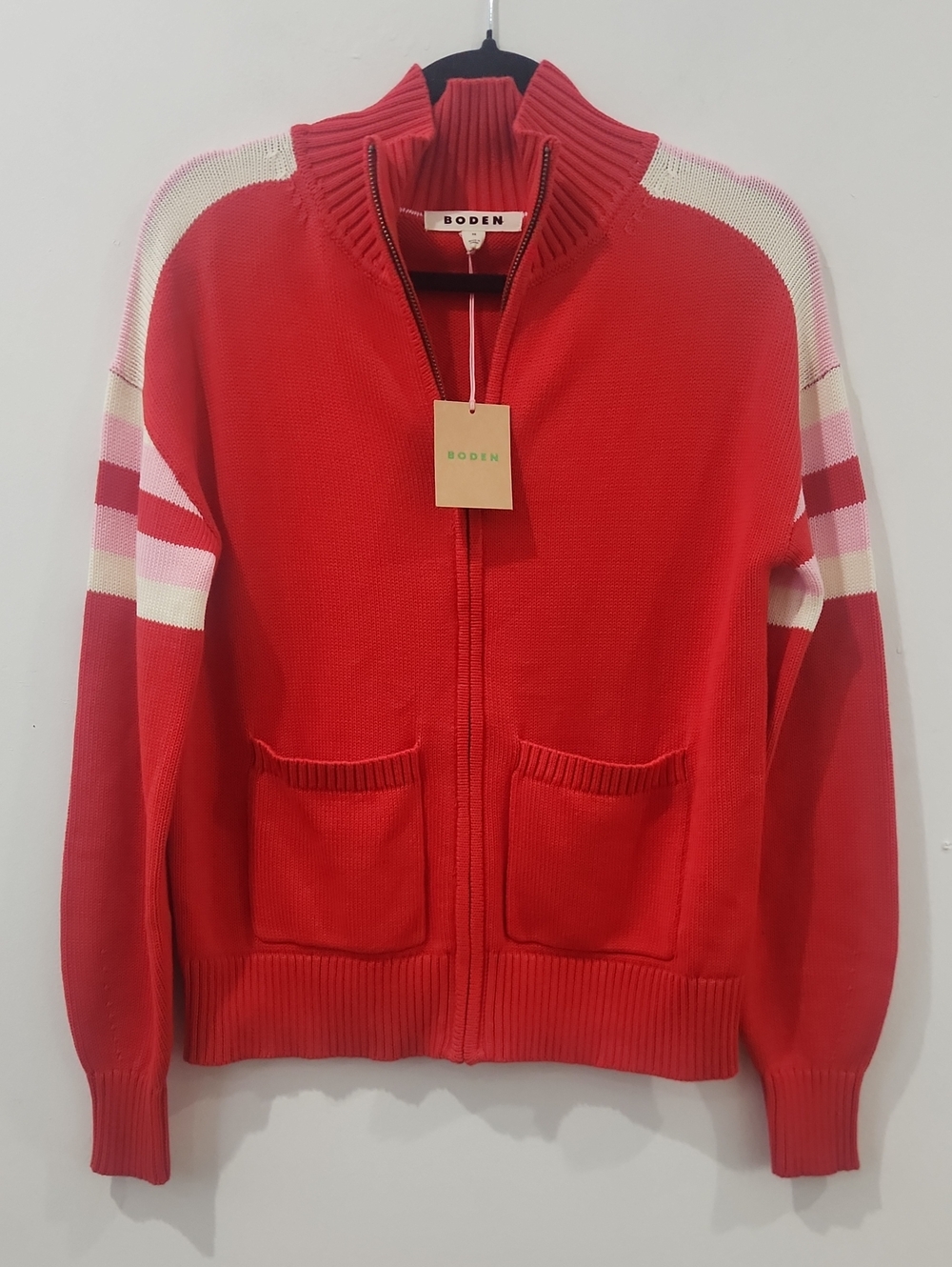 Boden Zip Down Cardigan Sweater